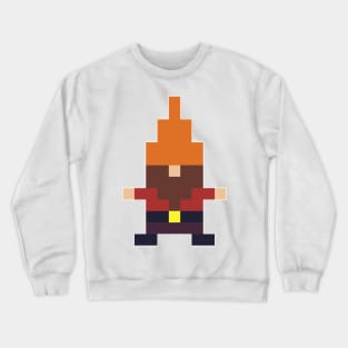 Fall Gnome in Pixel Crewneck Sweatshirt